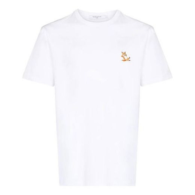 사이트맵 메종 Kitsune Chillax Fox 패치 클래식 티셔츠 'White' GU00154KJ0010-P100 1