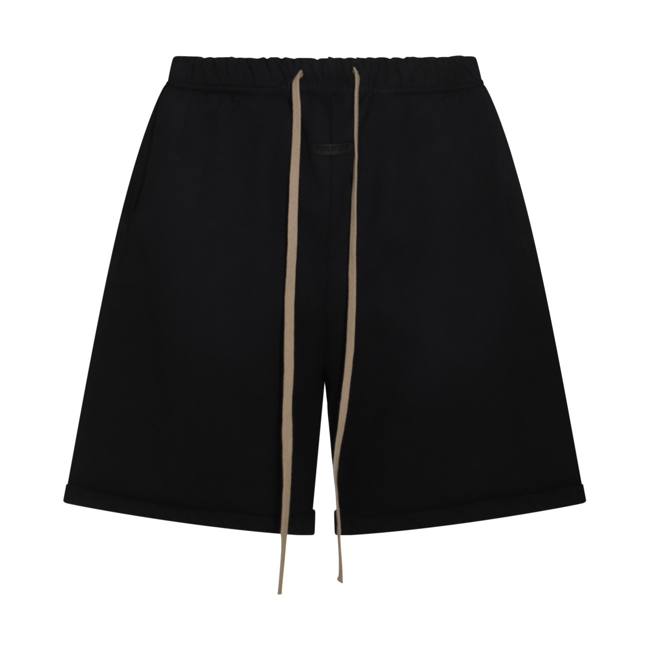 black cotton shorts - 1