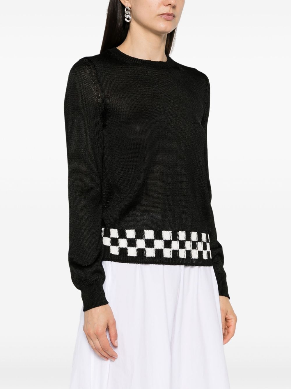 check-detail jumper - 3