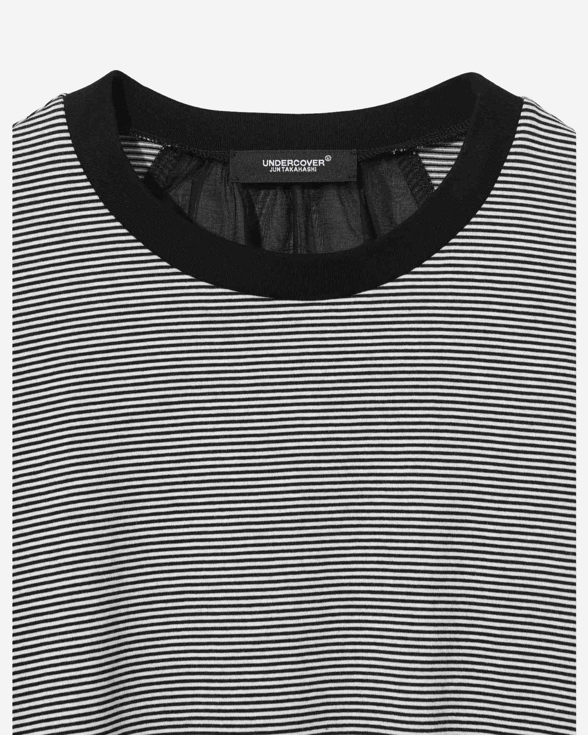 Women's Striped T-Shirt Black - 3