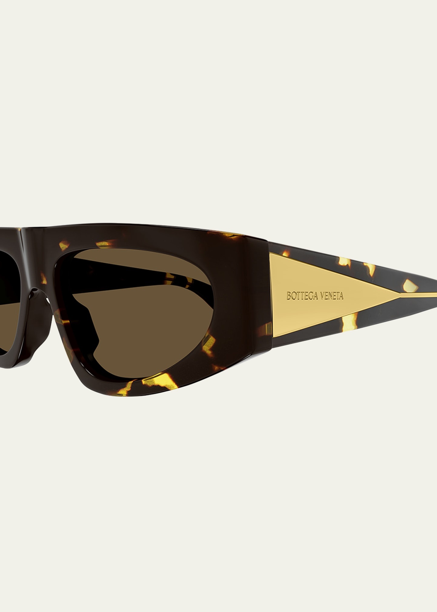 Engraved Logo Acetate Rectangle Sunglasses - 2