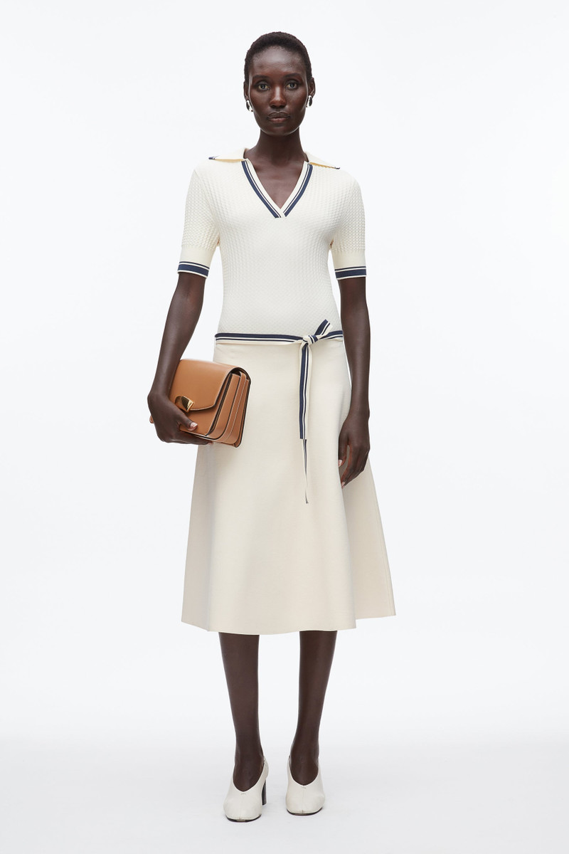 Textured Rib Polo Midi Dress 1