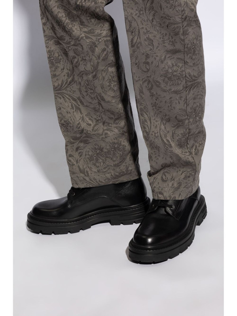 VERSACE leather ankle boots outlook