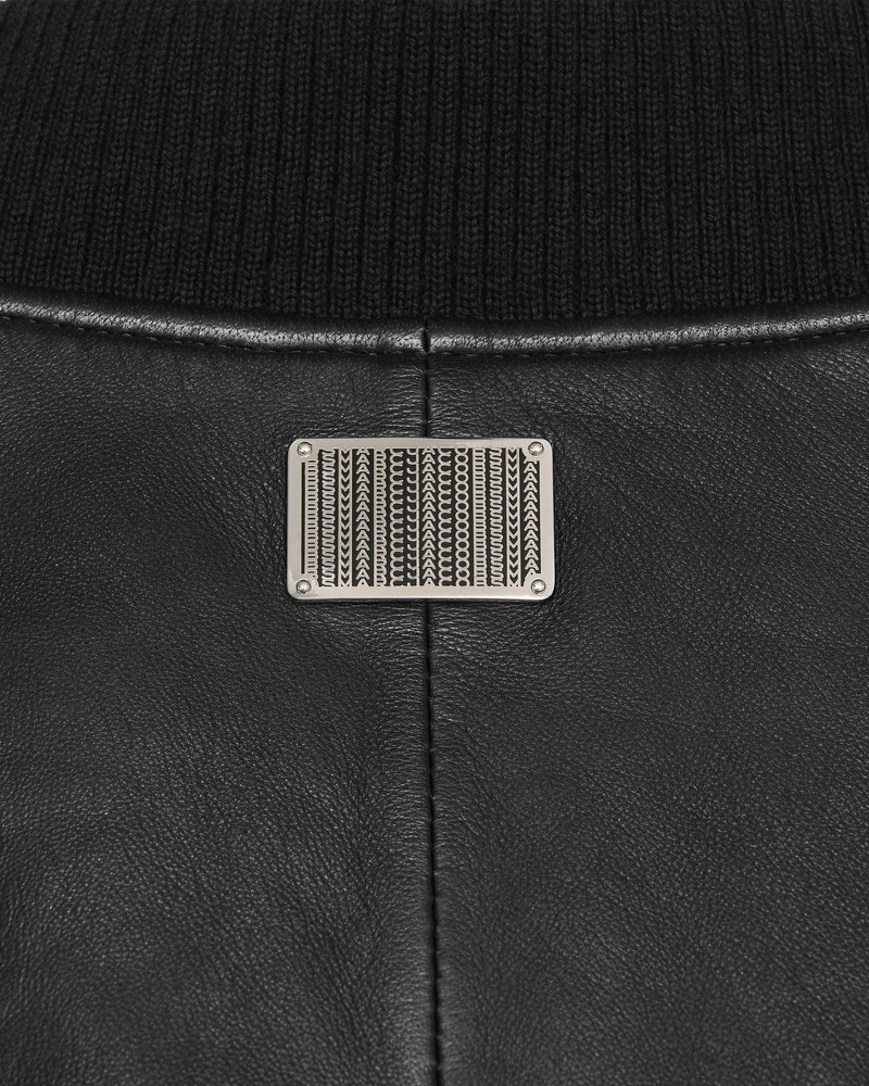 PUFFY LEATHER BOMBER 6