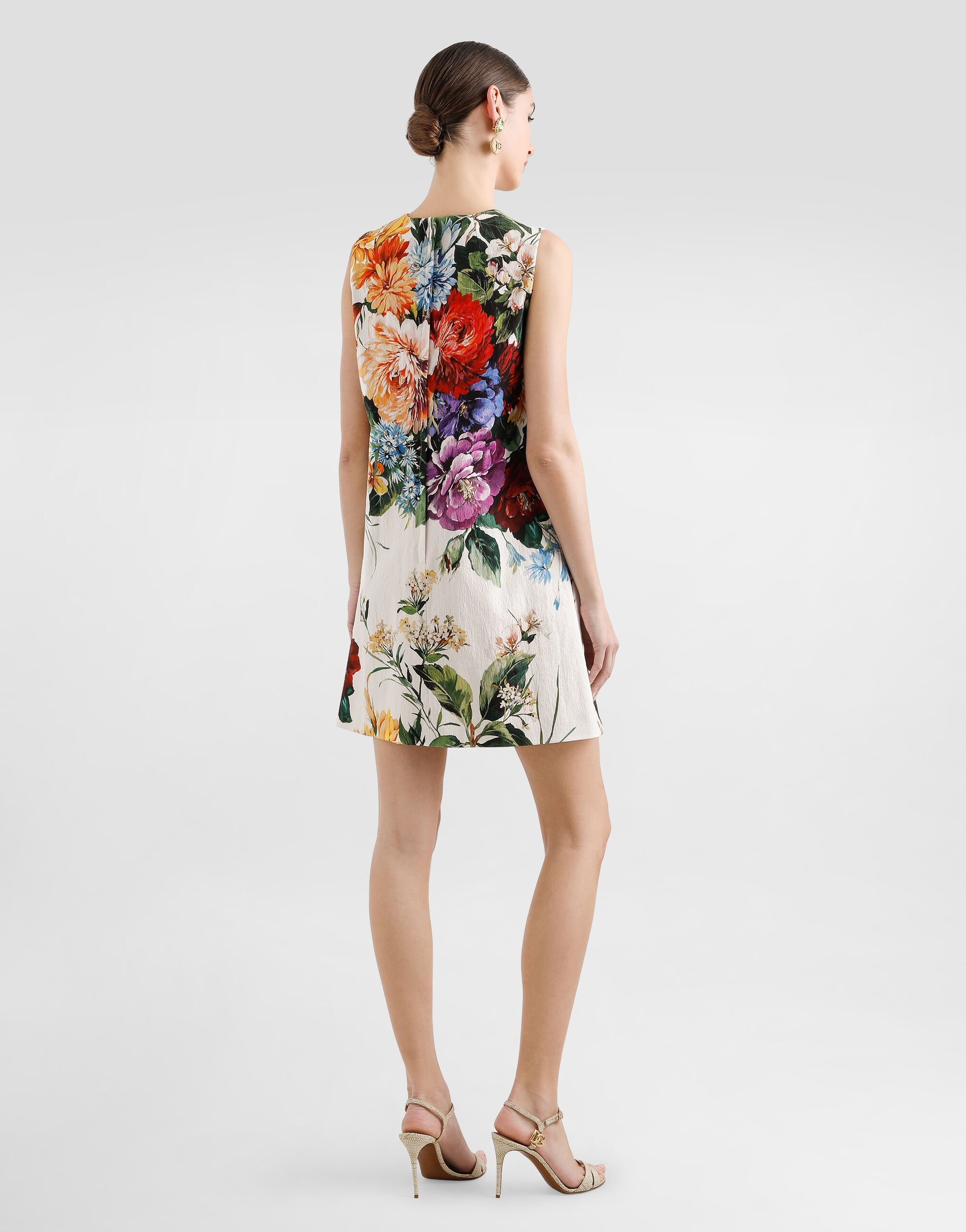 Flower bouquet-print dress - 3