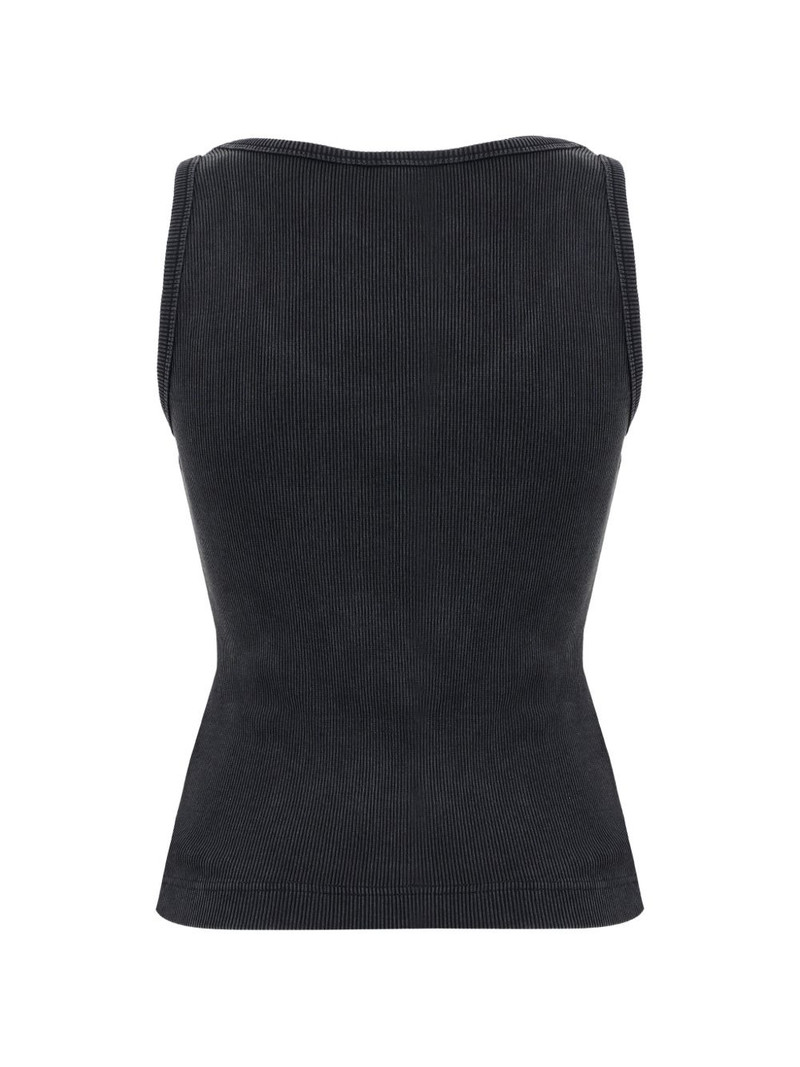 CASABLANCA ribbed logo tank top outlook