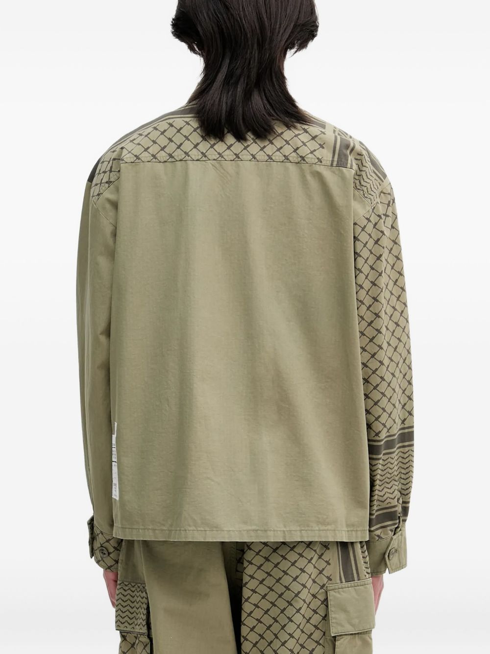 patterned-pocket jacket - 4
