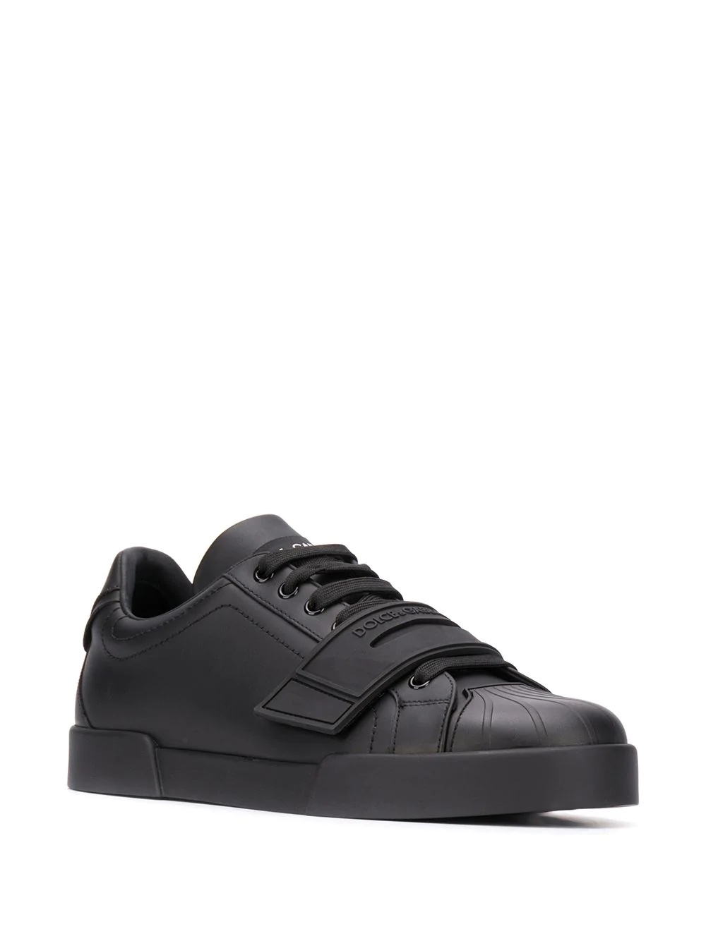 touch strap lace-up sneakers - 2