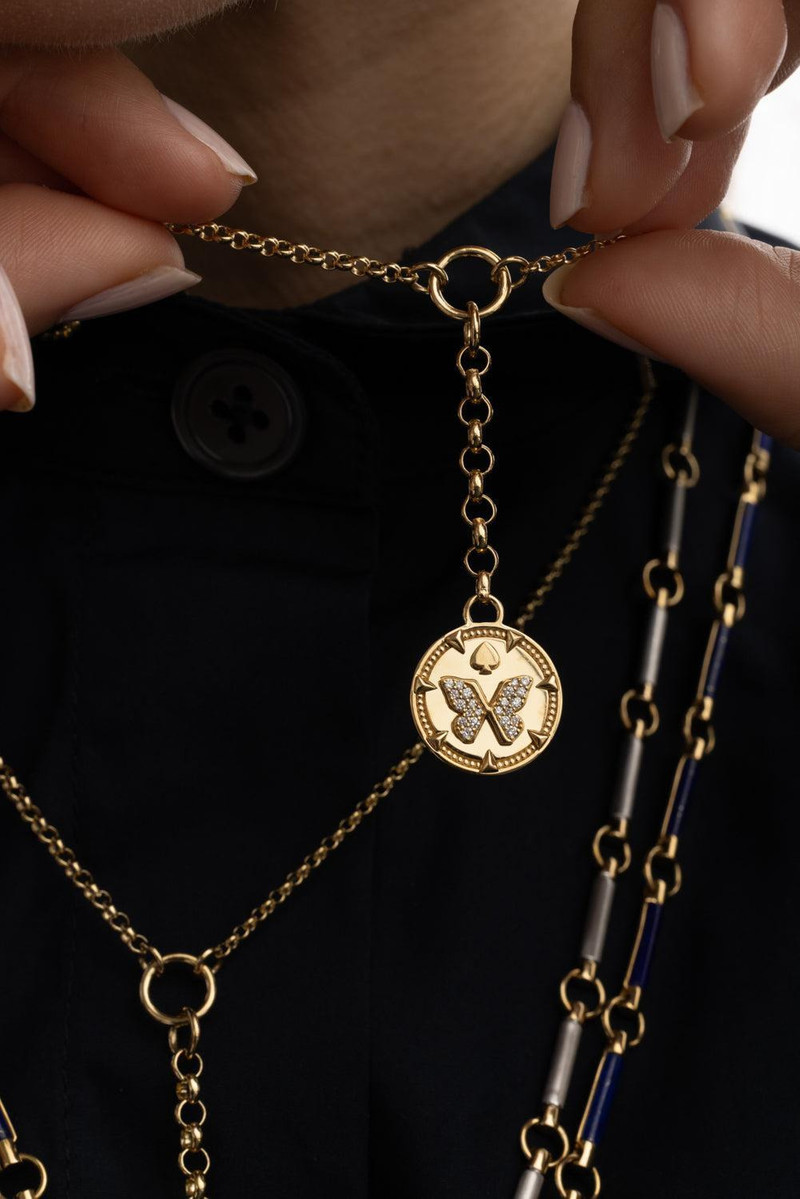 FOUNDRAE Reverie - Small Mixed Belcher Extension Chain Necklace outlook