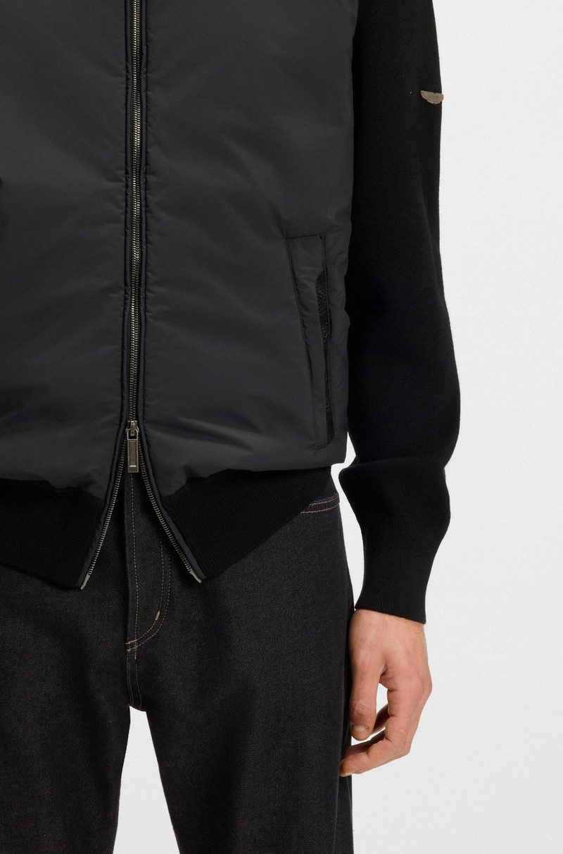BOSS X ASTON MARTIN ZIP-UP HOODIE IN VIRGIN WOOL 6