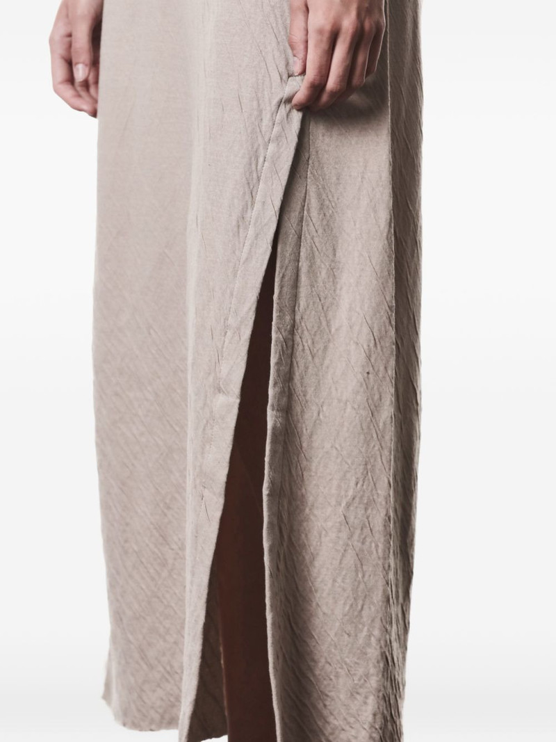 side-slit textured midi dress 6