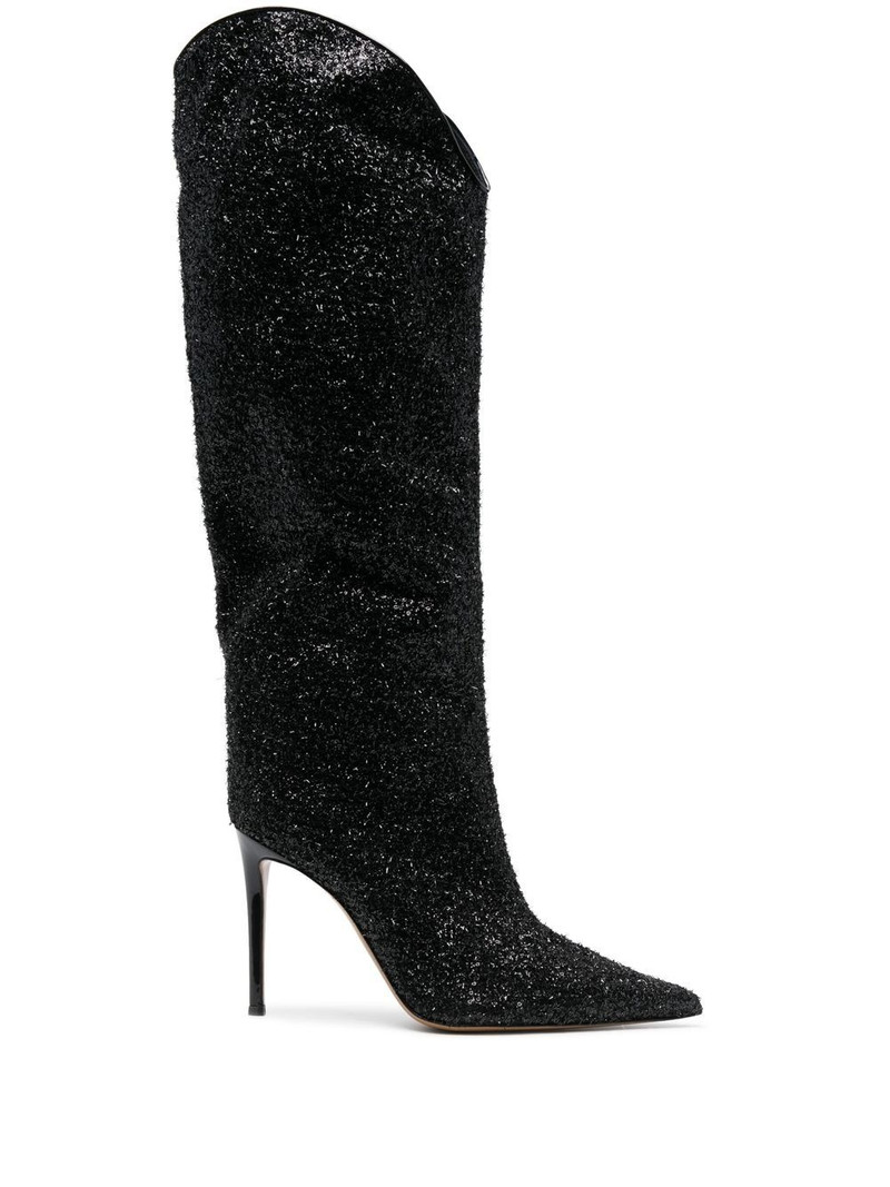 110mm sequin knee-high boots 1