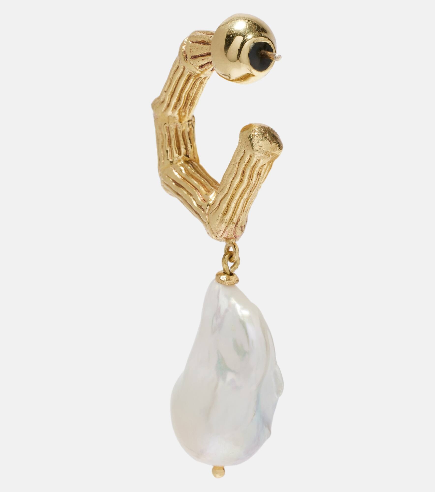 Team Spirit gold-plated earrings - 5