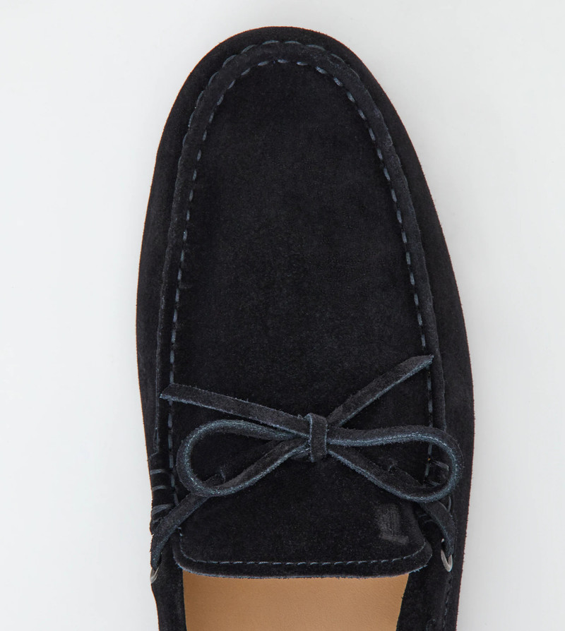 CITY GOMMINO DRIVING SHOES IN SUEDE - BLACK 3