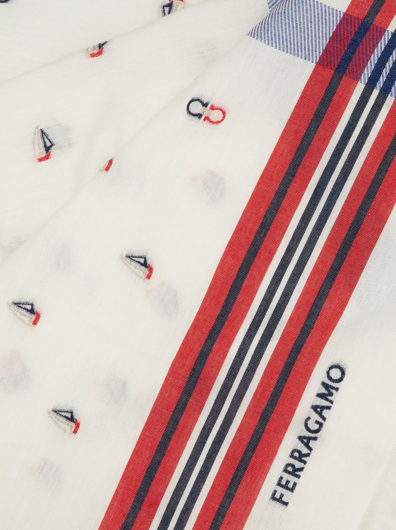 FERRAGAMO Jacquard scarf outlook