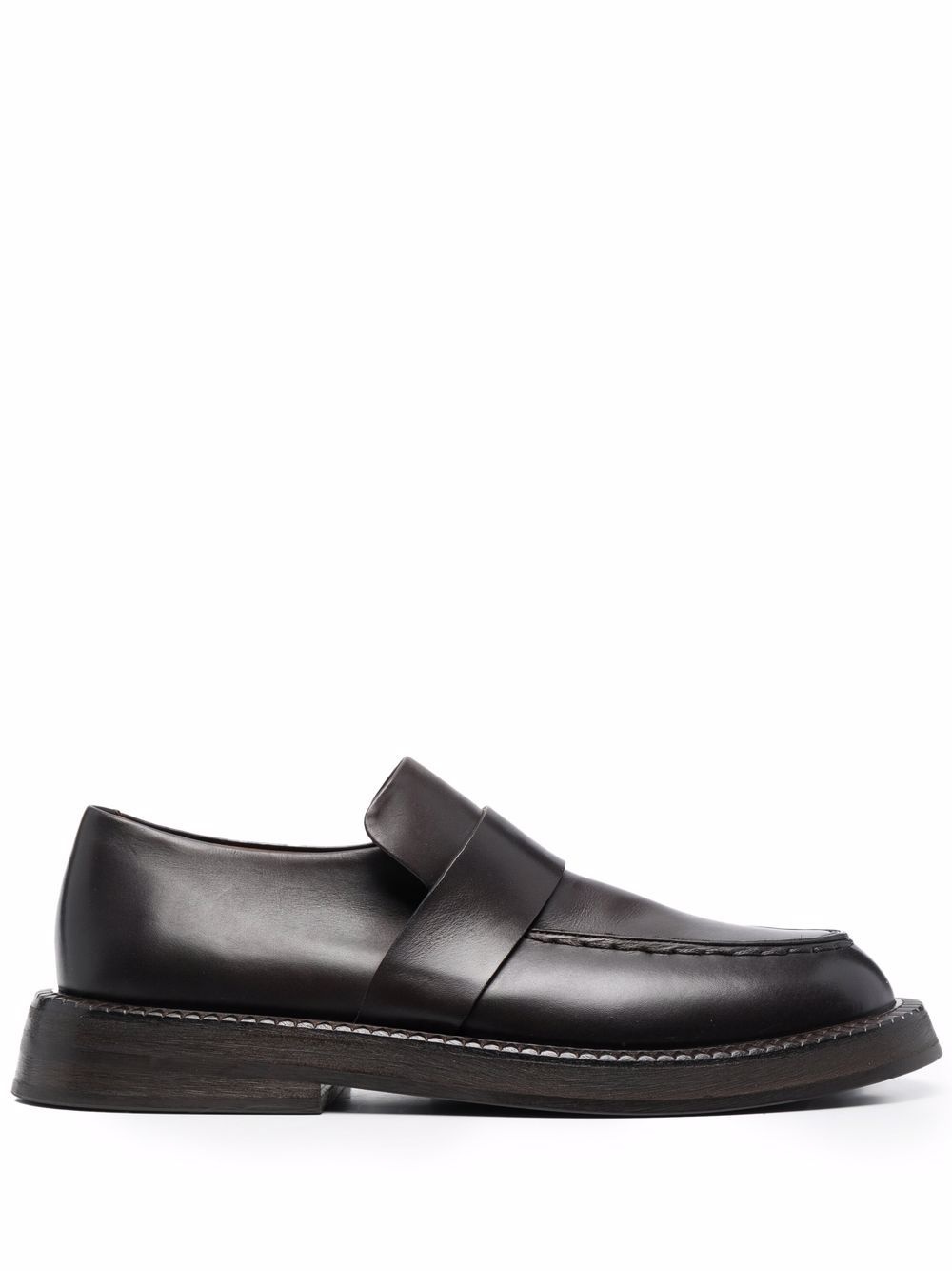 slip-on leather loafers - 1