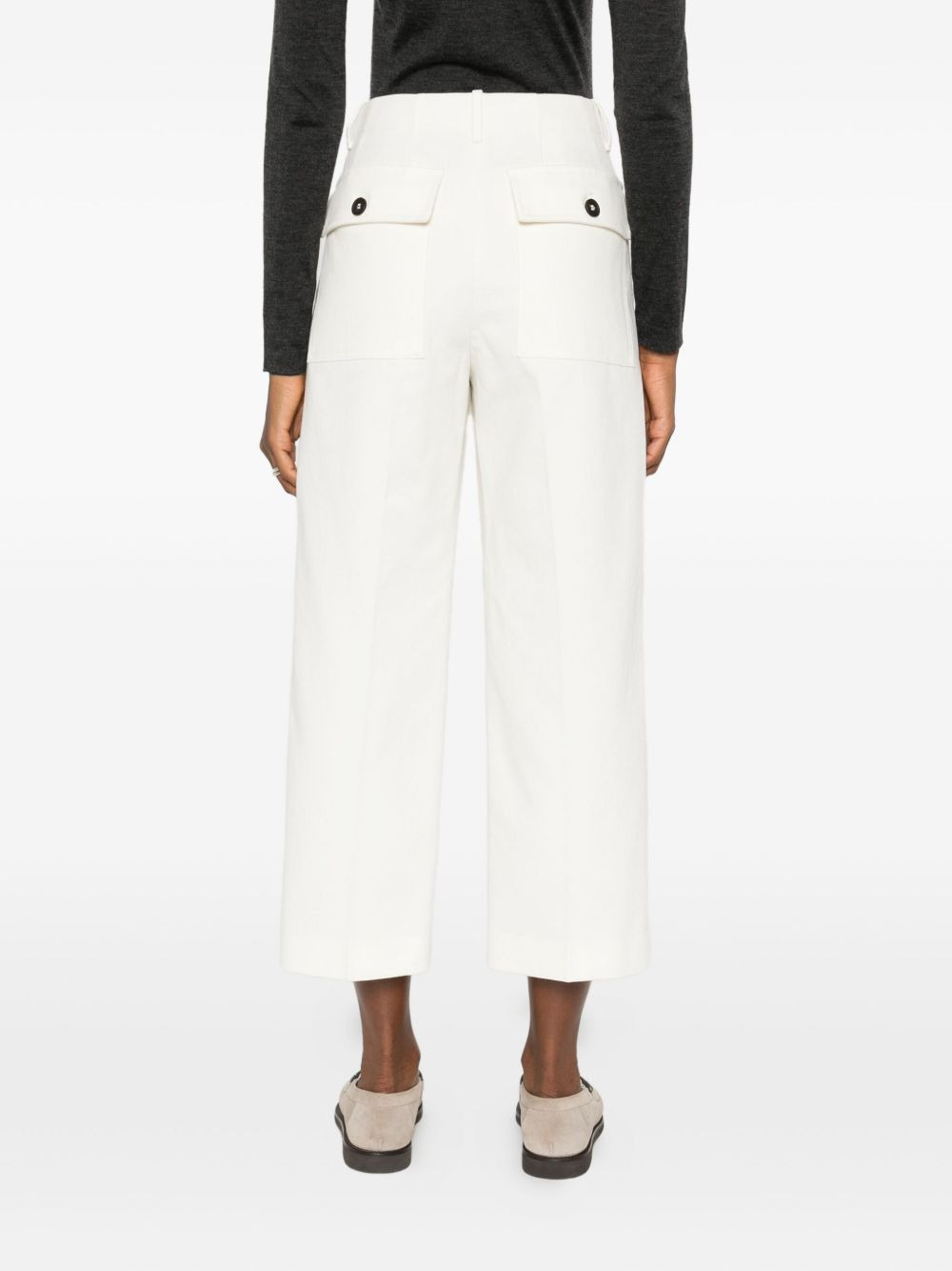 pleated-front trousers - 4