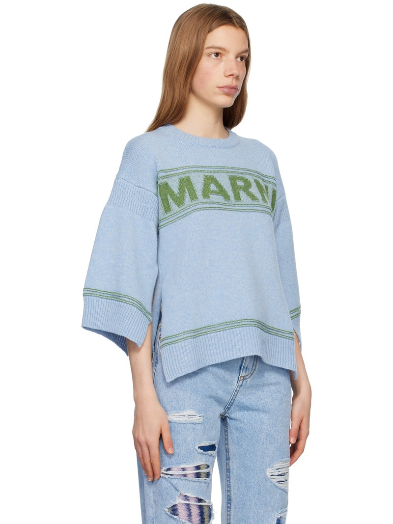 Blue Intarsia Sweater 2