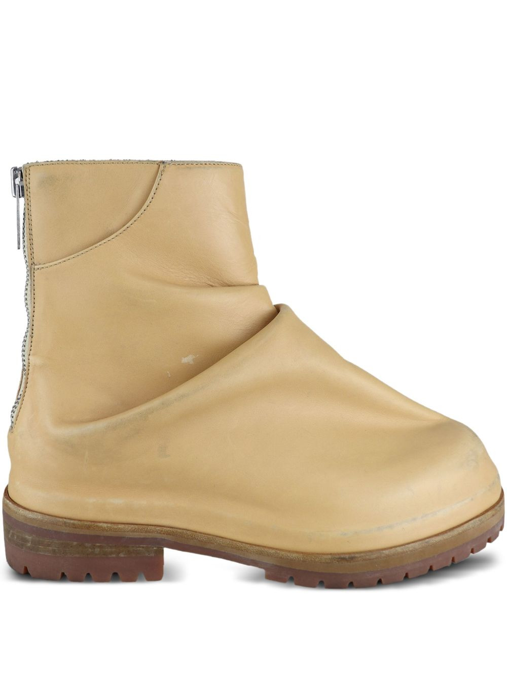 MARATHON leather zip boots - 1