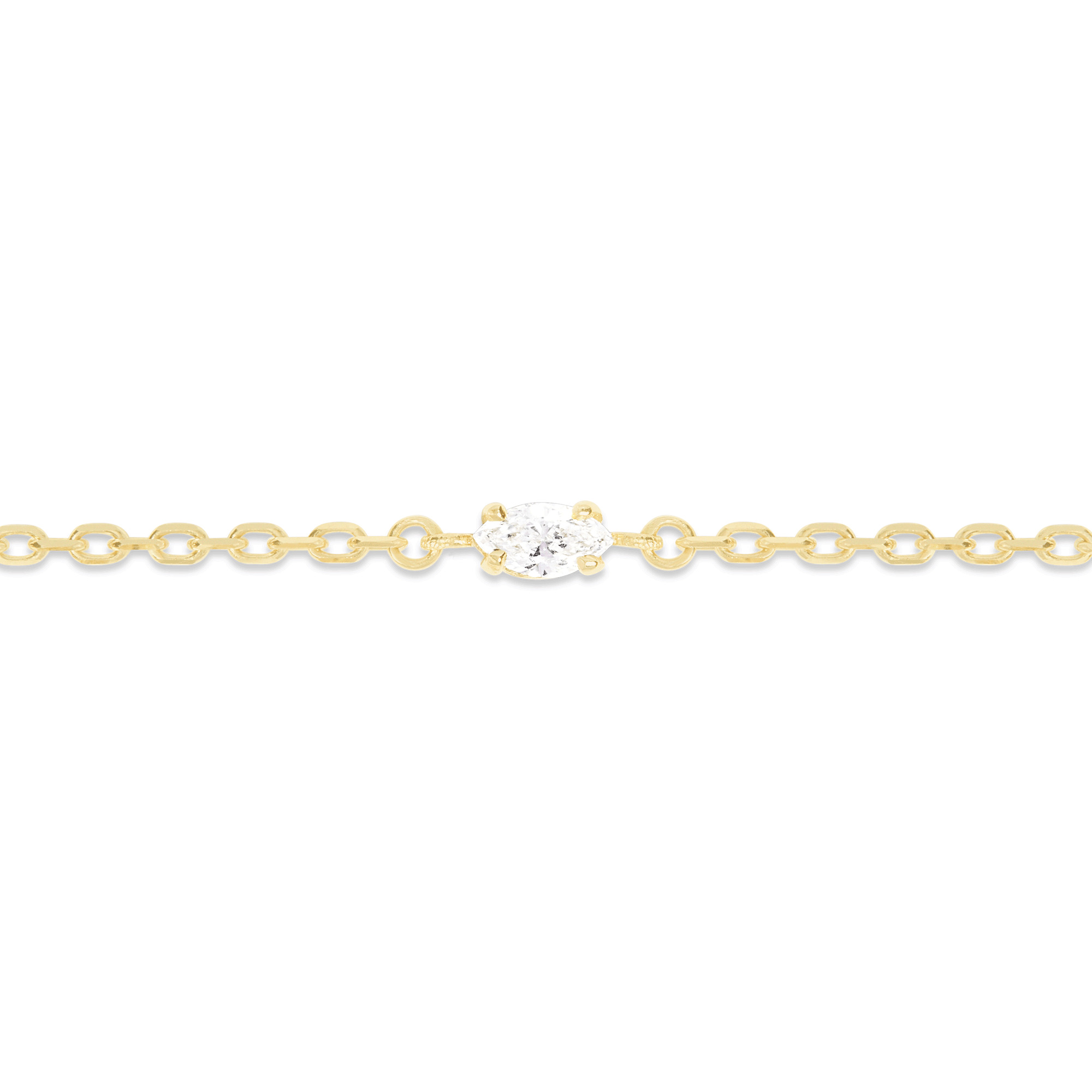 LAB-Created Diamond Marquise Bracelet - 3