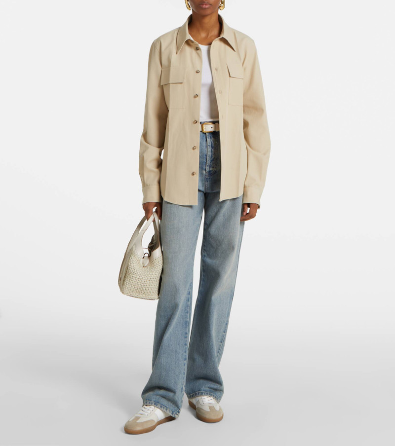 Tabs suede-trimmed leather sneakers 3