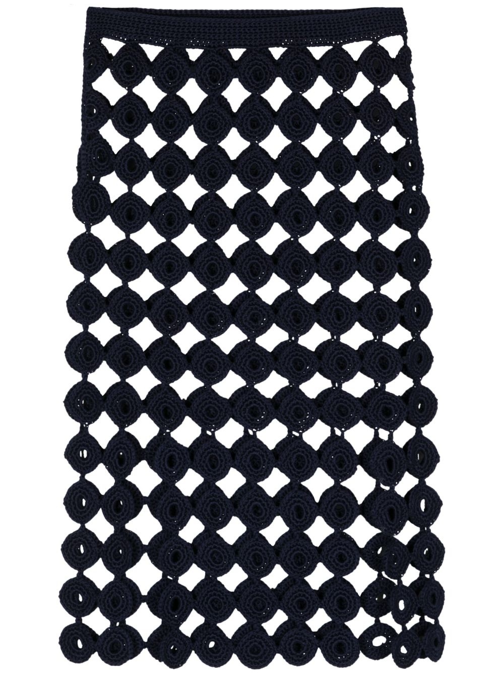 Stanza crochet-knit midi skirt - 1