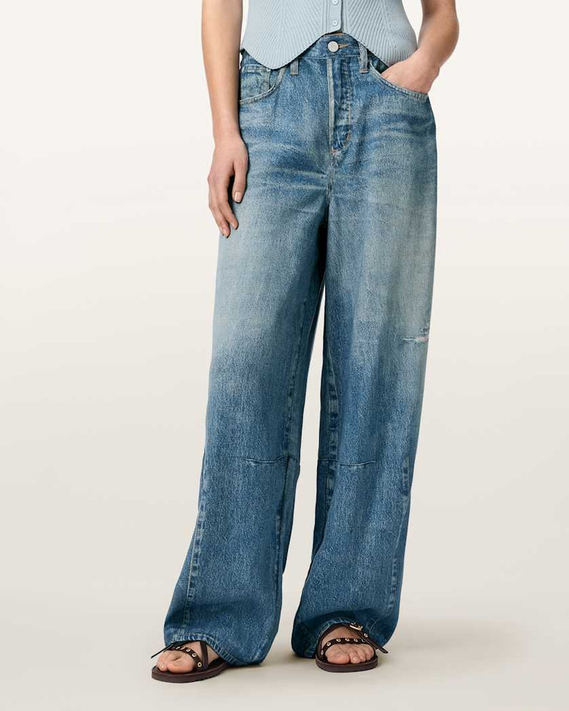 JETT BARREL LEG ILLUSION OF DENIM PANTS 3