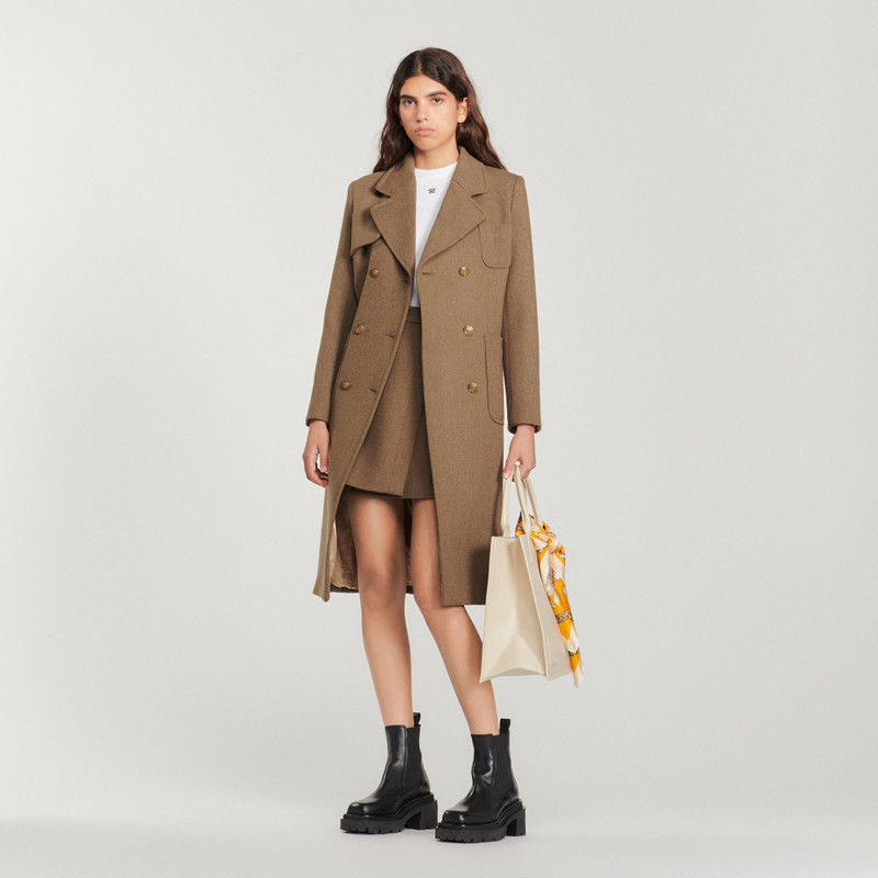 Sandro Wool cloth coat outlook