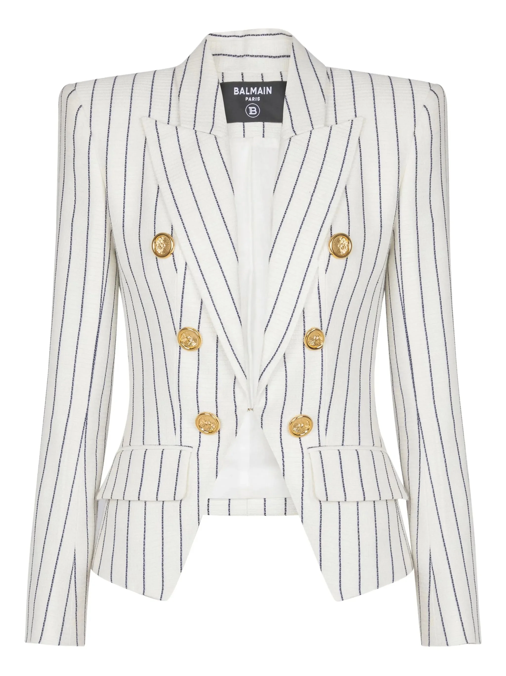 Balmain Six-button Pinstripe Blazer - 1