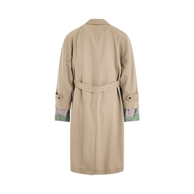 Maison Margiela Cotton Trench Coat in Stone outlook