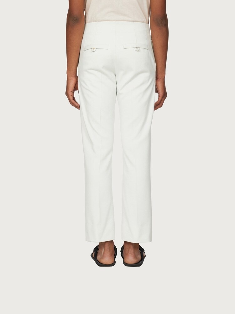 WOOL BLEND TROUSER - 4