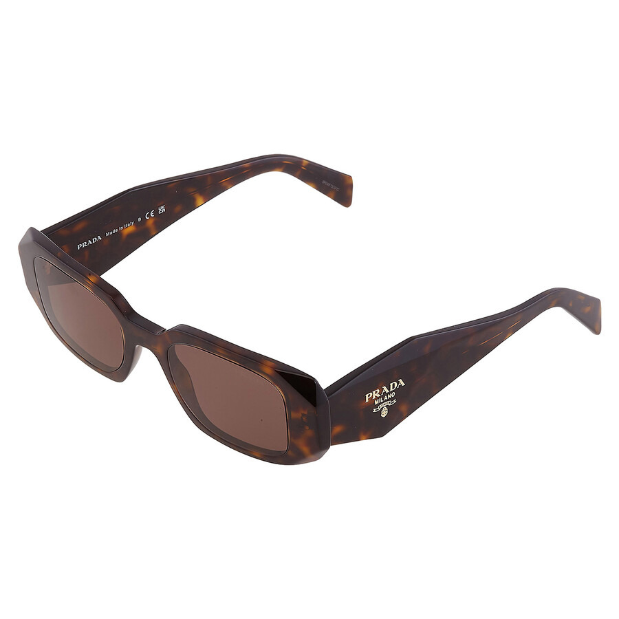 Prada Brown Rectangular Ladies Sunglasses PR 17WS 2AU8C1 49 - 4