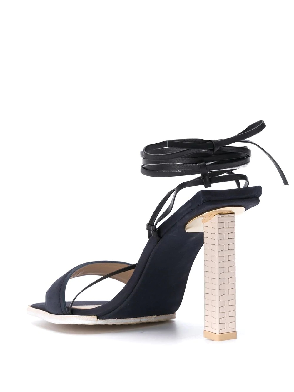 wrapped ankle sandals - 3