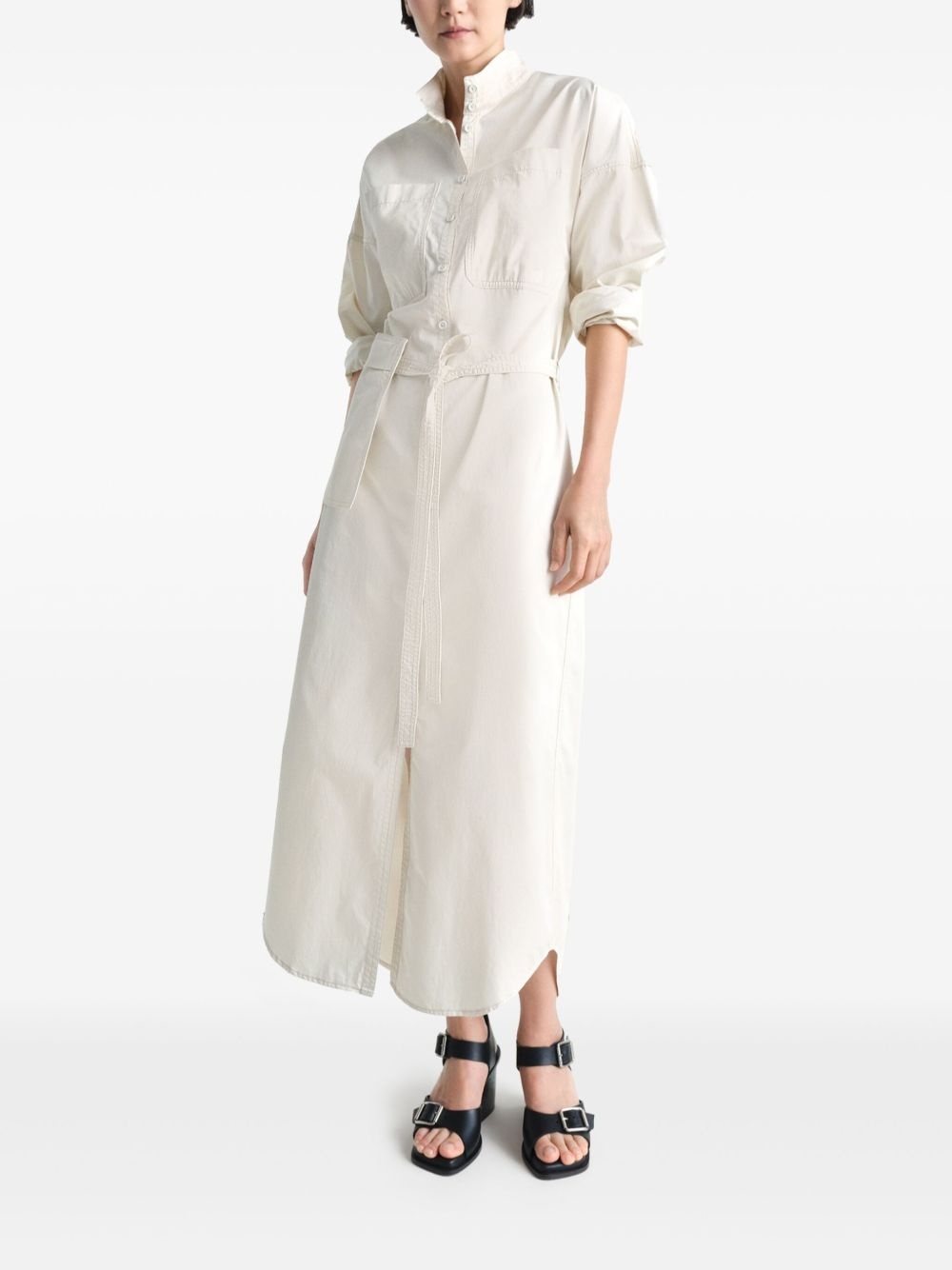 belted maxi short dress - 2