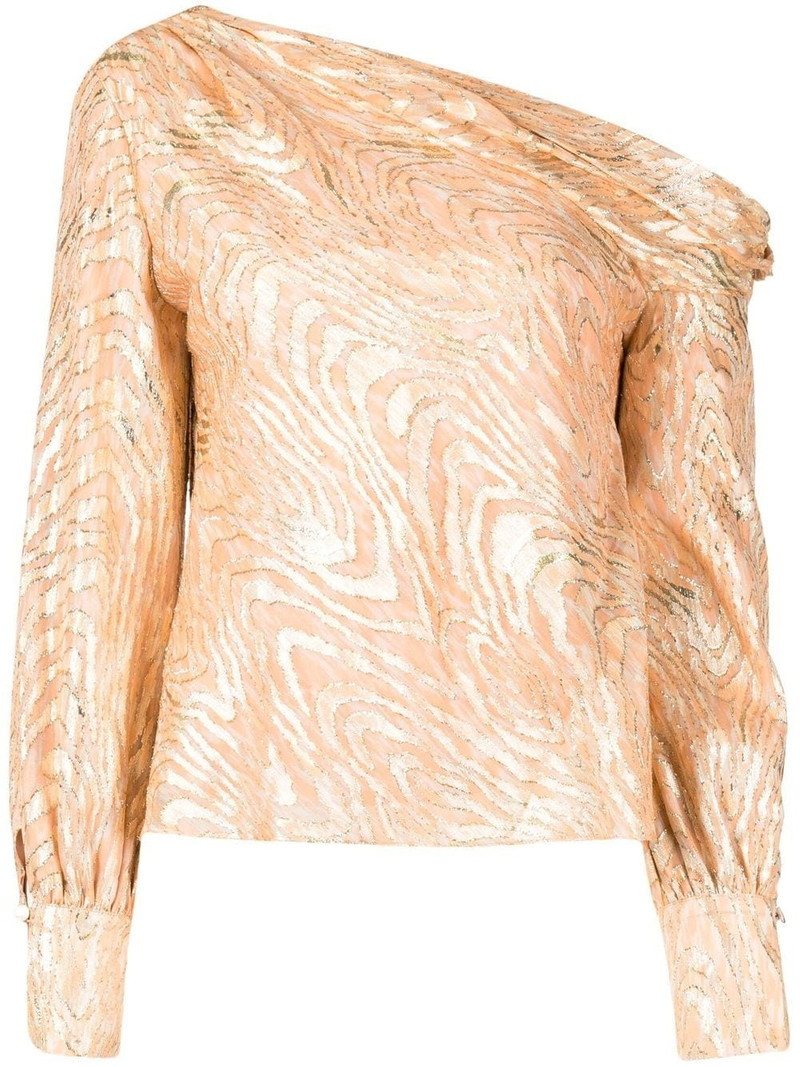 Alice Moire abstract-print blouse 1