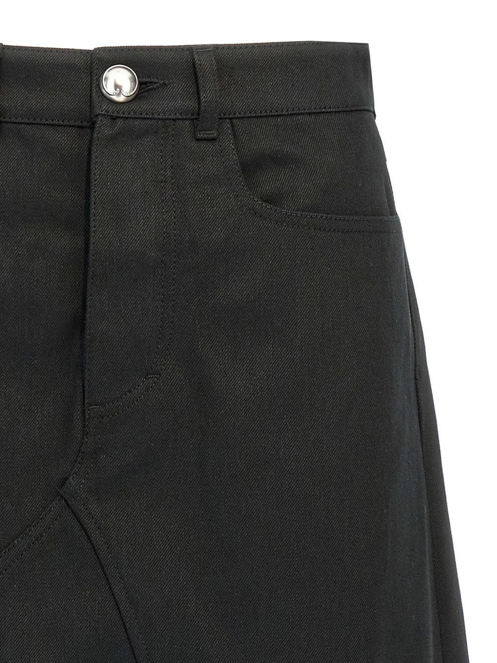 denim midi skirt - 3