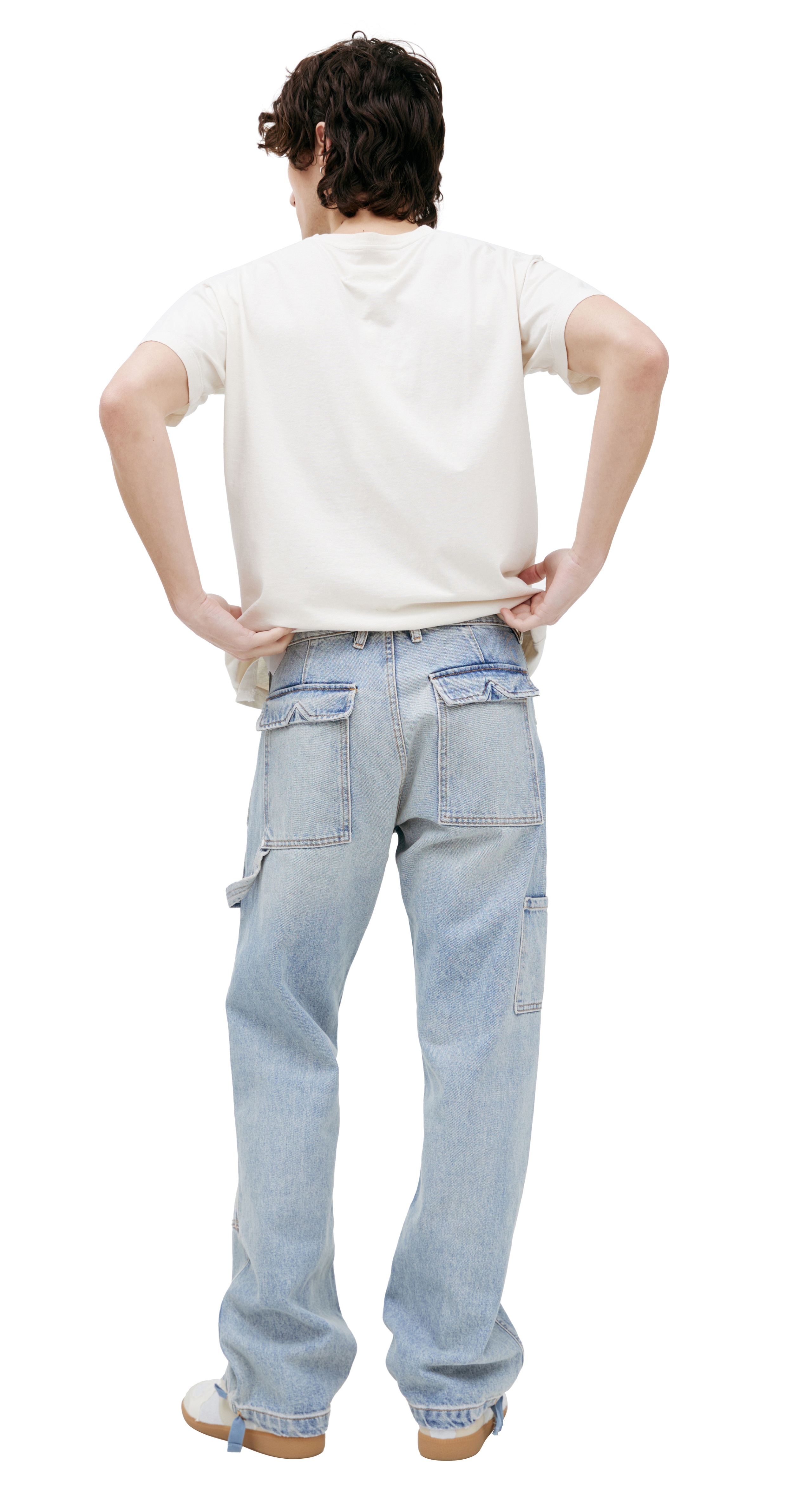 BLUE CARGO JEANS - 3