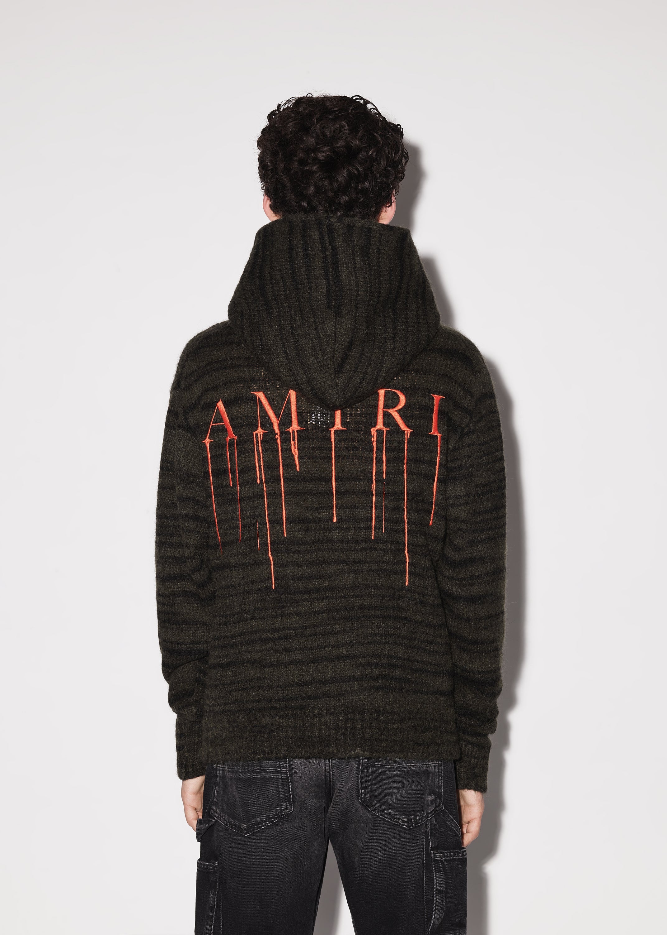 SPACE DYE HOODIE WITH PAINT DRIP M.A. LOGO - 4