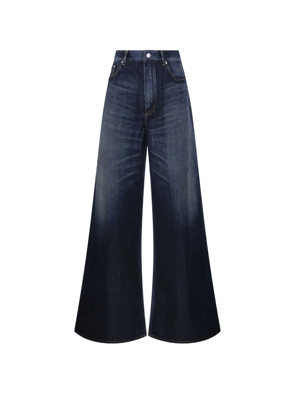 high-waisted wide-leg jeans - 1