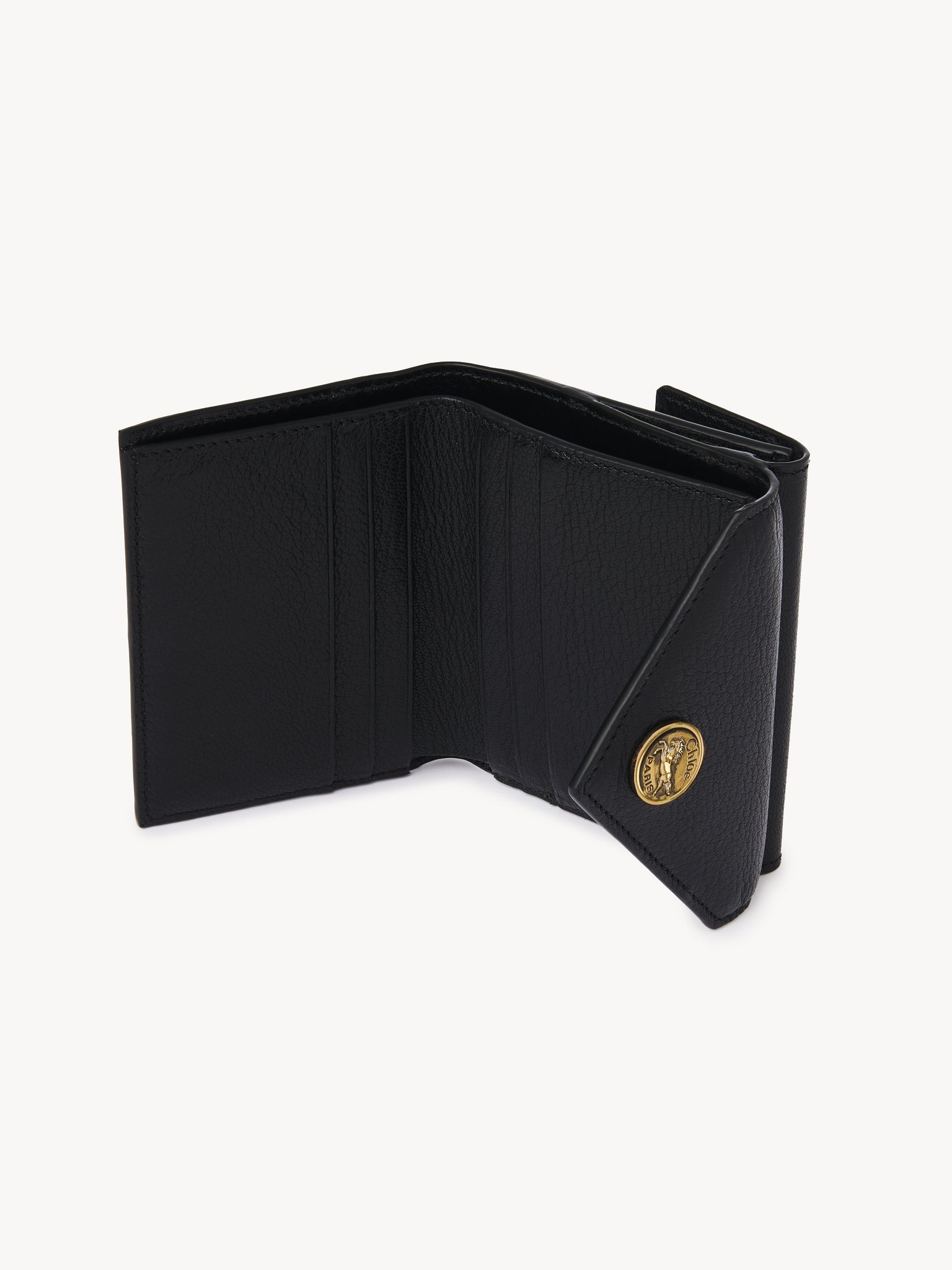 SMALL ENVELOPE TRI-FOLD IN GRAINED LEATHER - 3