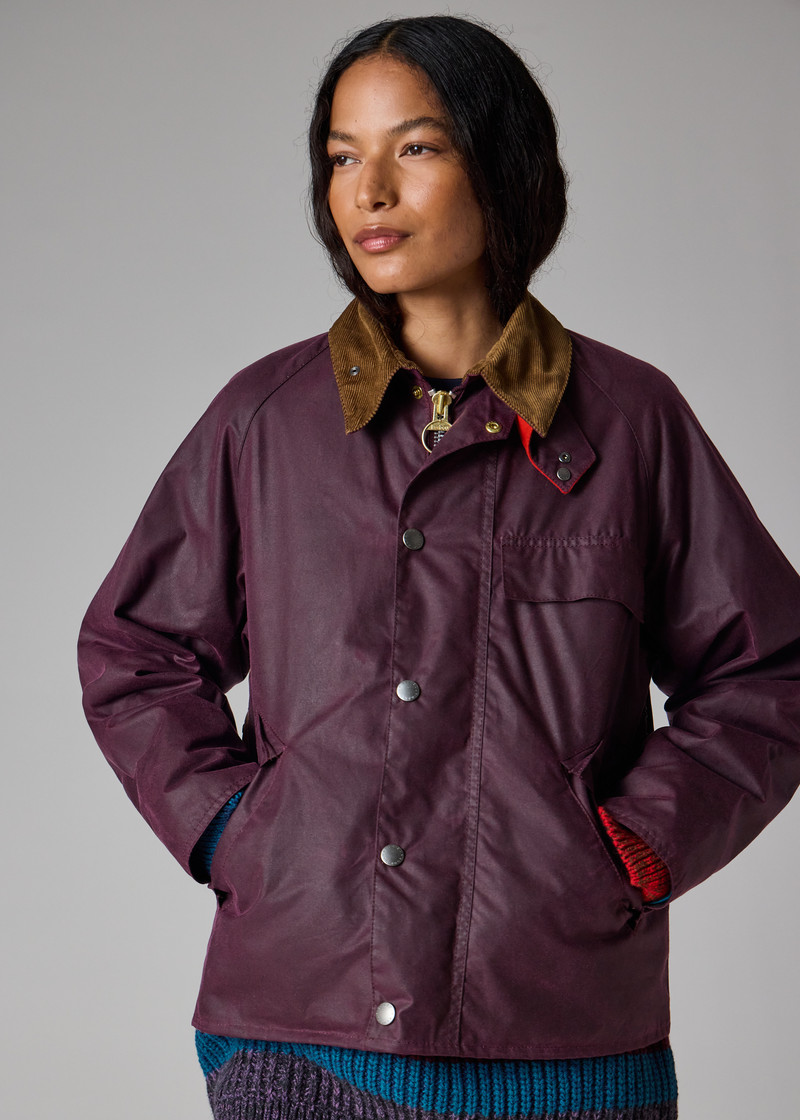 Paul Smith loves Barbour - Grape Transport Wax Jacket 11