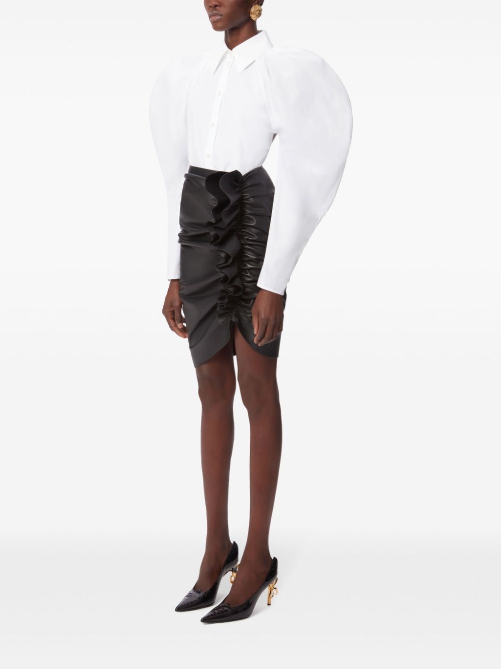 bow detailed shirt - 3