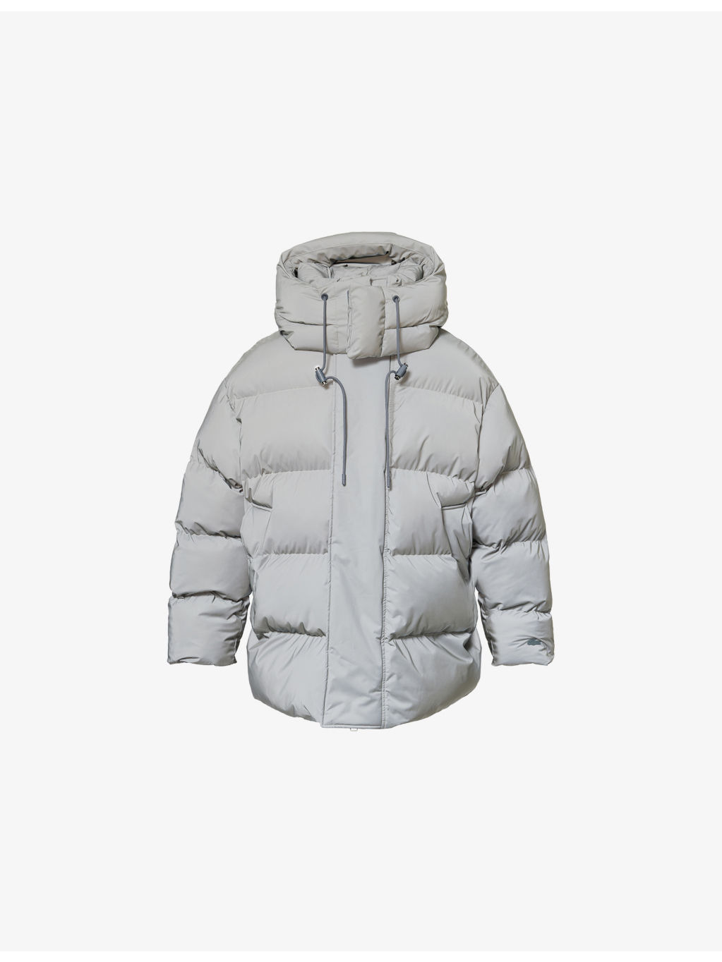 Oversized Reflective Shell-Down Puffer Jacket - 1