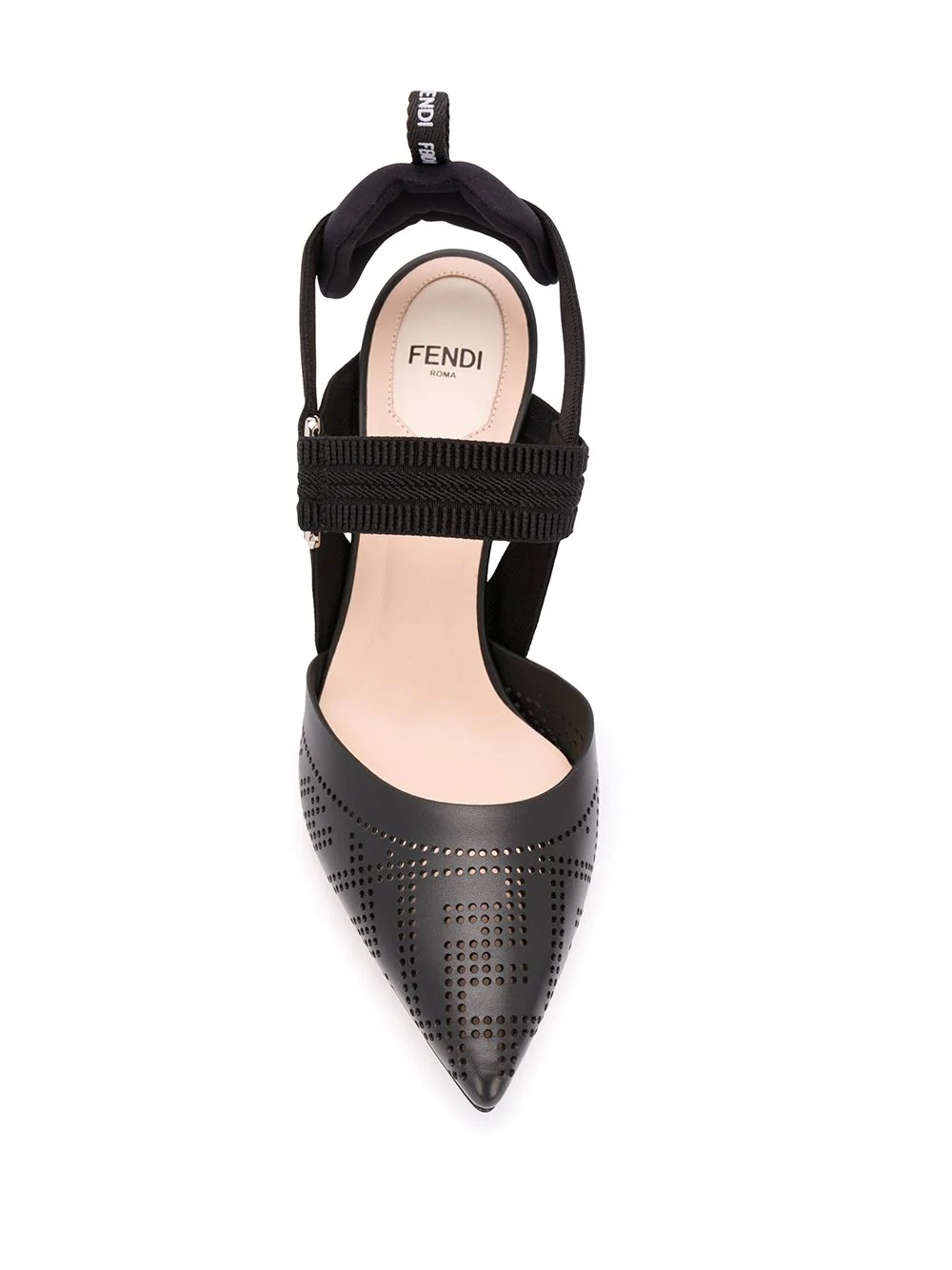 perforated-logo 95mm Colibrì pumps - 4