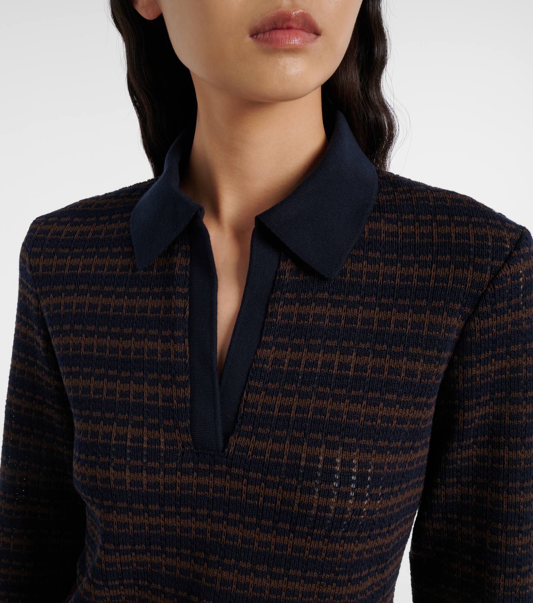 Kamal striped polo sweater - 4
