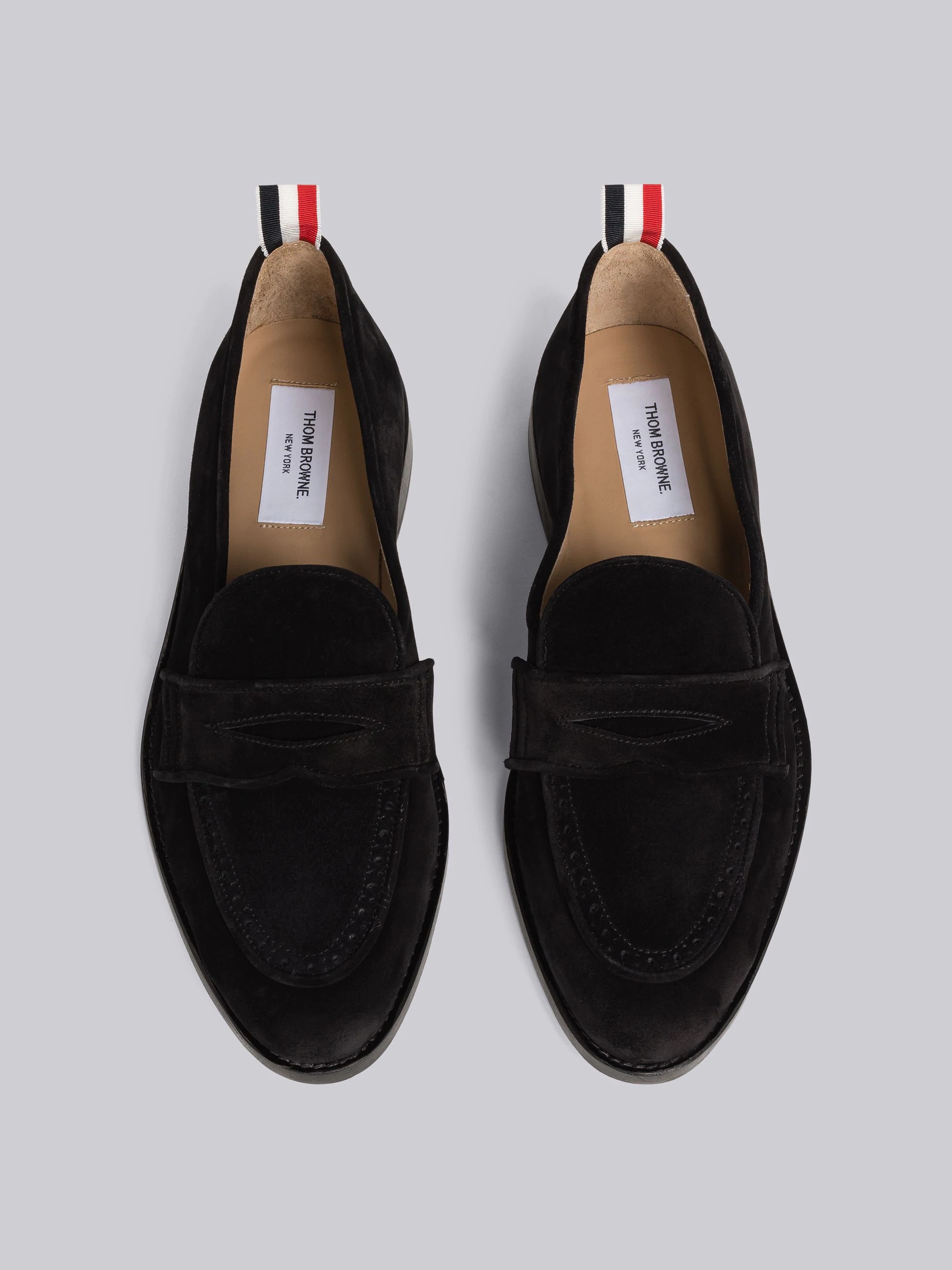 Fine Kid Suede Varsity Penny Loafer - 4