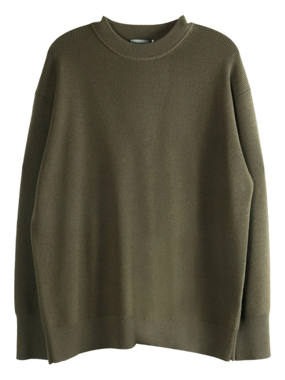 ribbed crew-neck sweater - 1