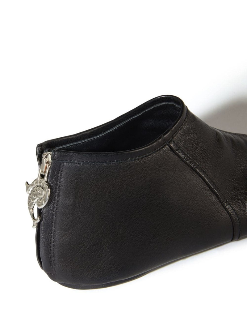 PUCCI zip leather ankle boots outlook