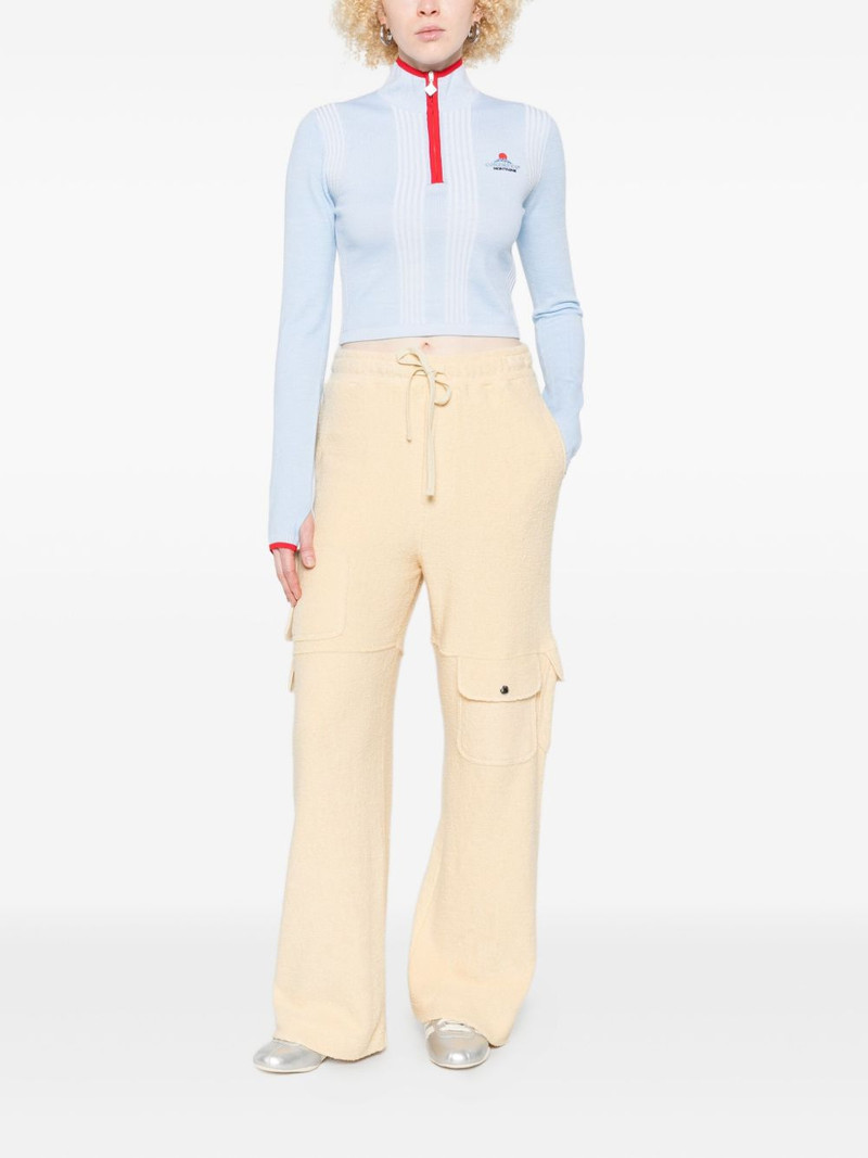 CASABLANCA ribbed zip-up sweatshirt outlook