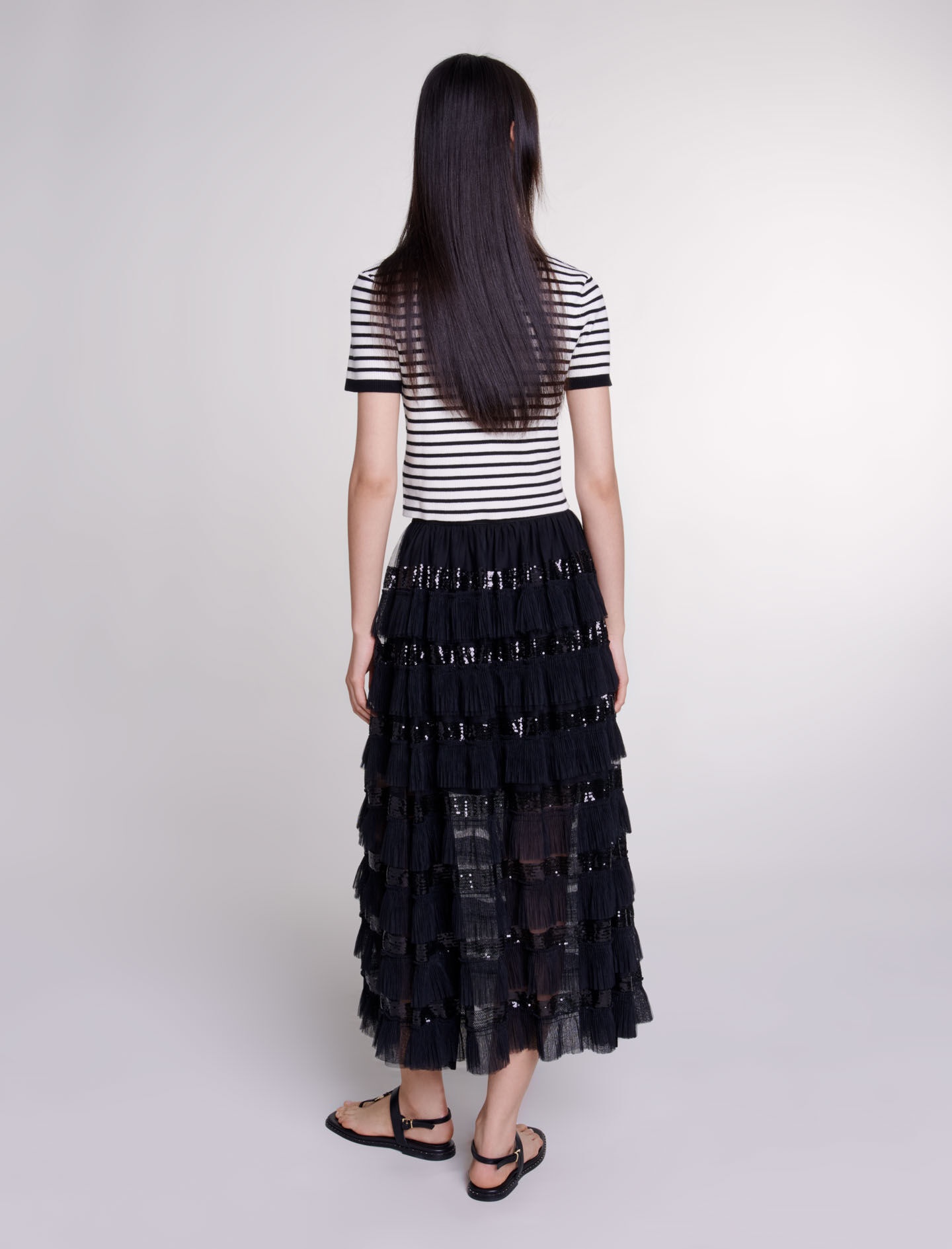 Ruffled maxi skirt - 4